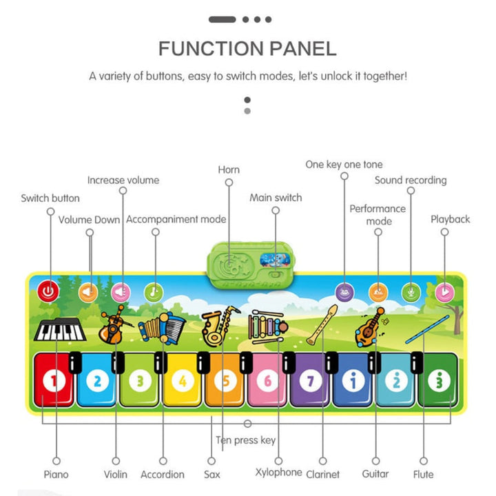 Musical Play Mat Interactive Dance Sound Toy
