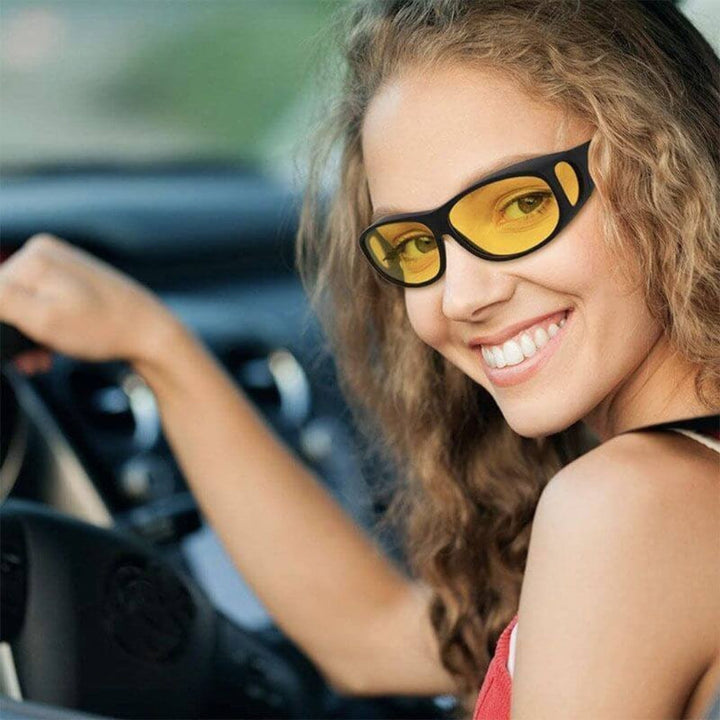 Night Driving Glasses Anti-Glare Vision UV Protection Lens
