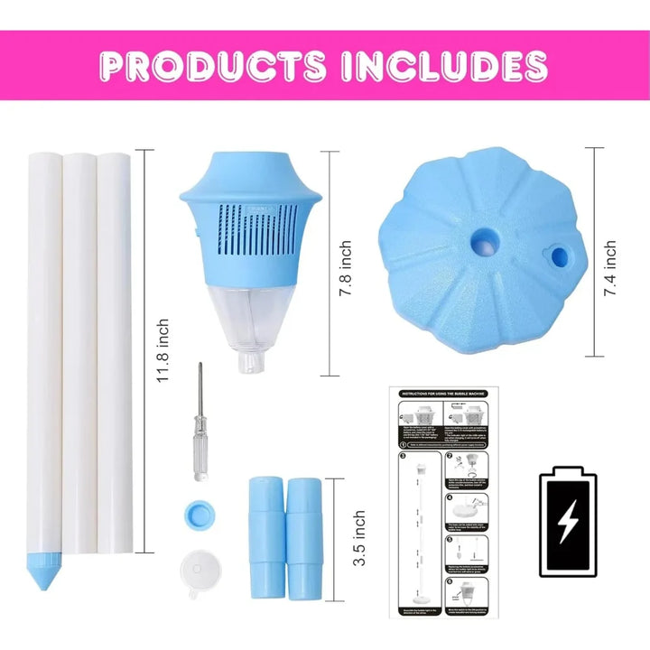 Outdoor Automatic Bubble Maker Lithium Battery Operated