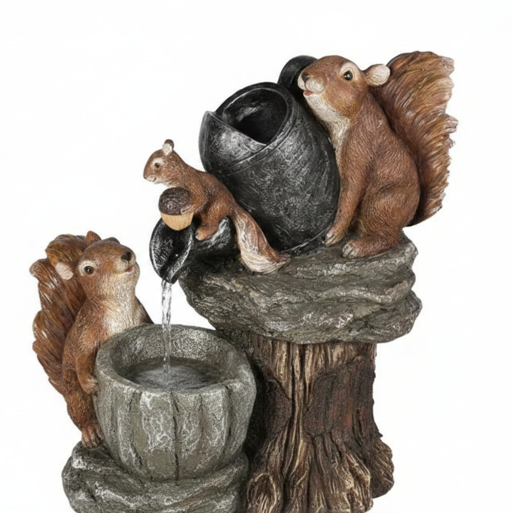 Outdoor Fountain Solar Garden Birdbath