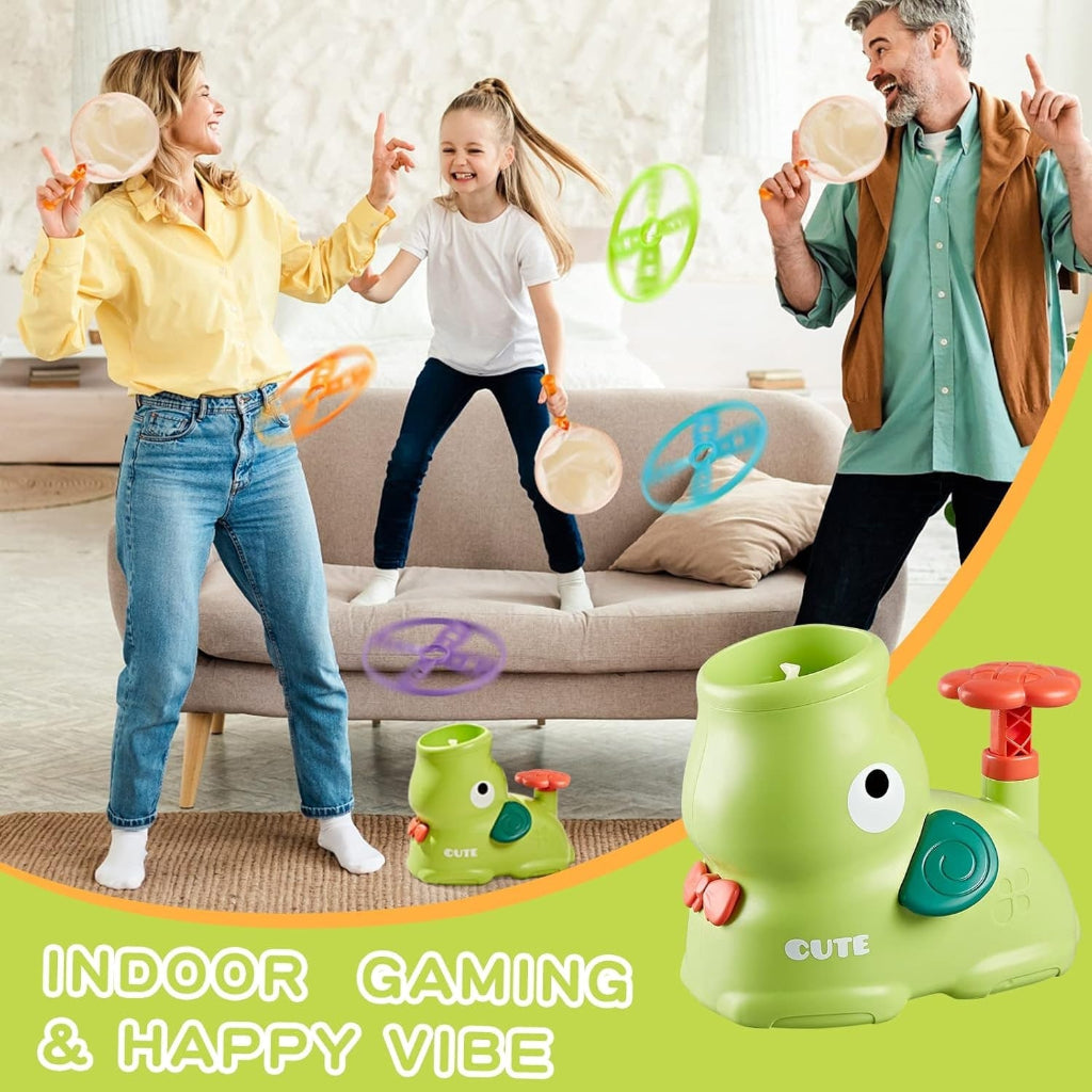Outdoor Play Equipment Flying Disc Launcher Fun Activity