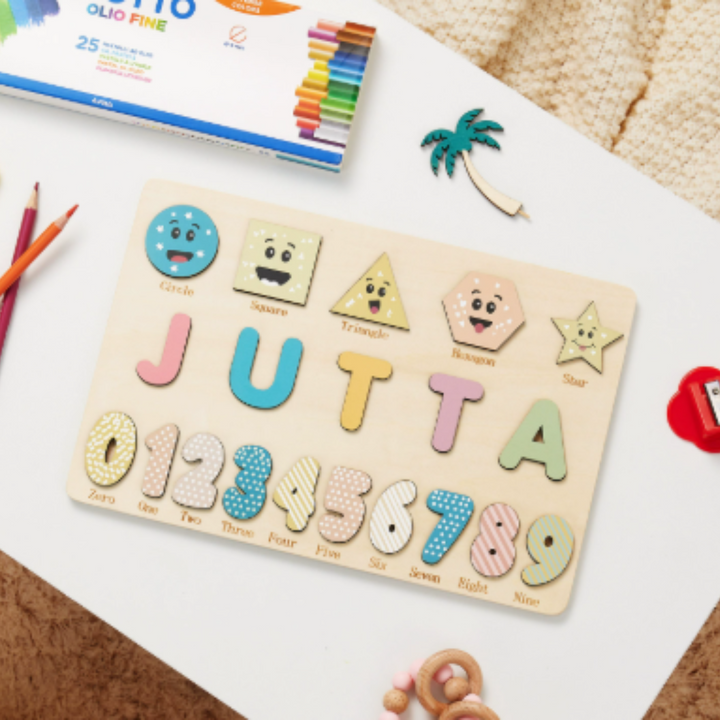 Personalized Puzzle Educational Toy Toddlers Name Puzzle