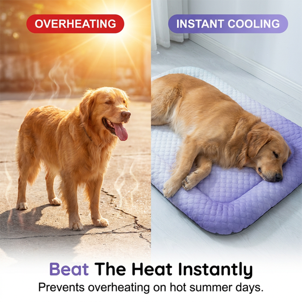 Pet Cooling Mat Self-Cooling Waterproof Breathable Design