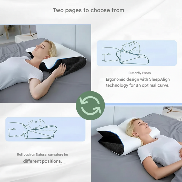 Pillow Side Sleepers Memory Foam Ergonomic Design