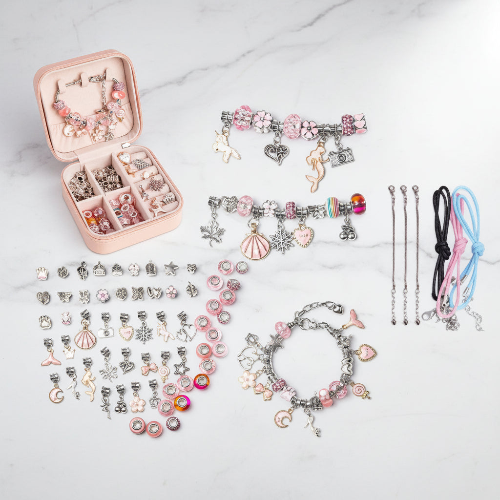 Mothers Day Bracelet Maker Set DIY Jewellery Kit Kids Gift