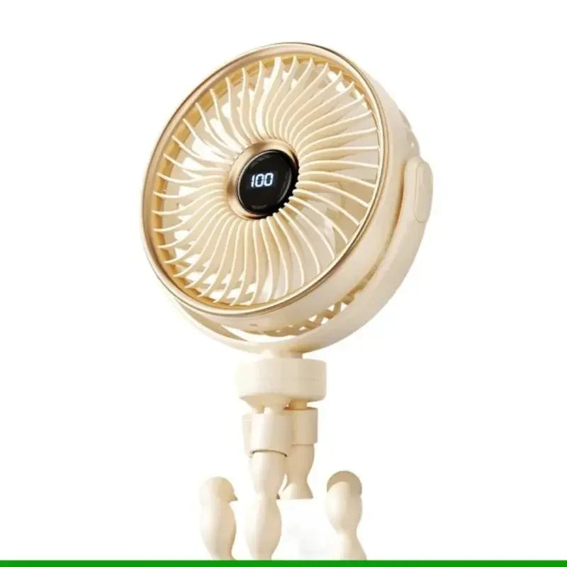 Portable Battery Operated Clip-On Fan Adjustable Foldable