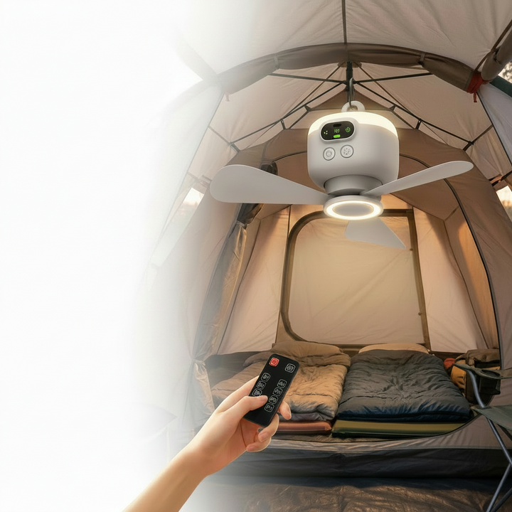 Portable Fan Camping Remote Control Hanging Hook