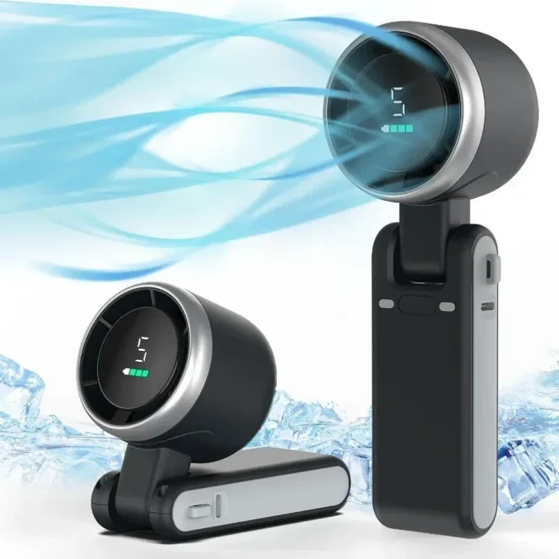 Portable Fan Neck Handheld Rechargeable Clip-On Mini Fan