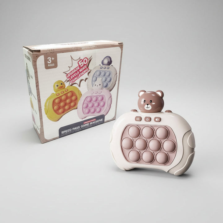 Portable Game Console Pop It Reflex Game Fun Push Bubble Toy