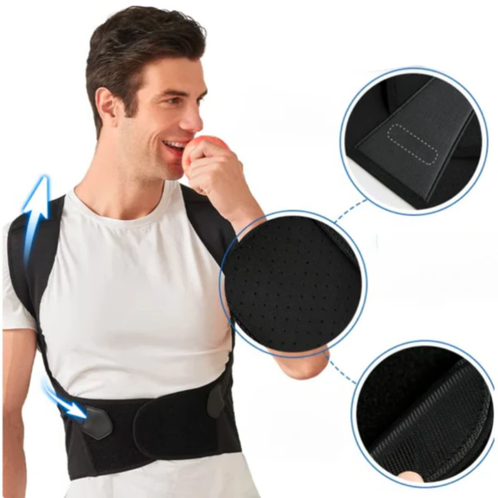Posture Corrector Adjustable Back Support Elastic Shoulder Brace