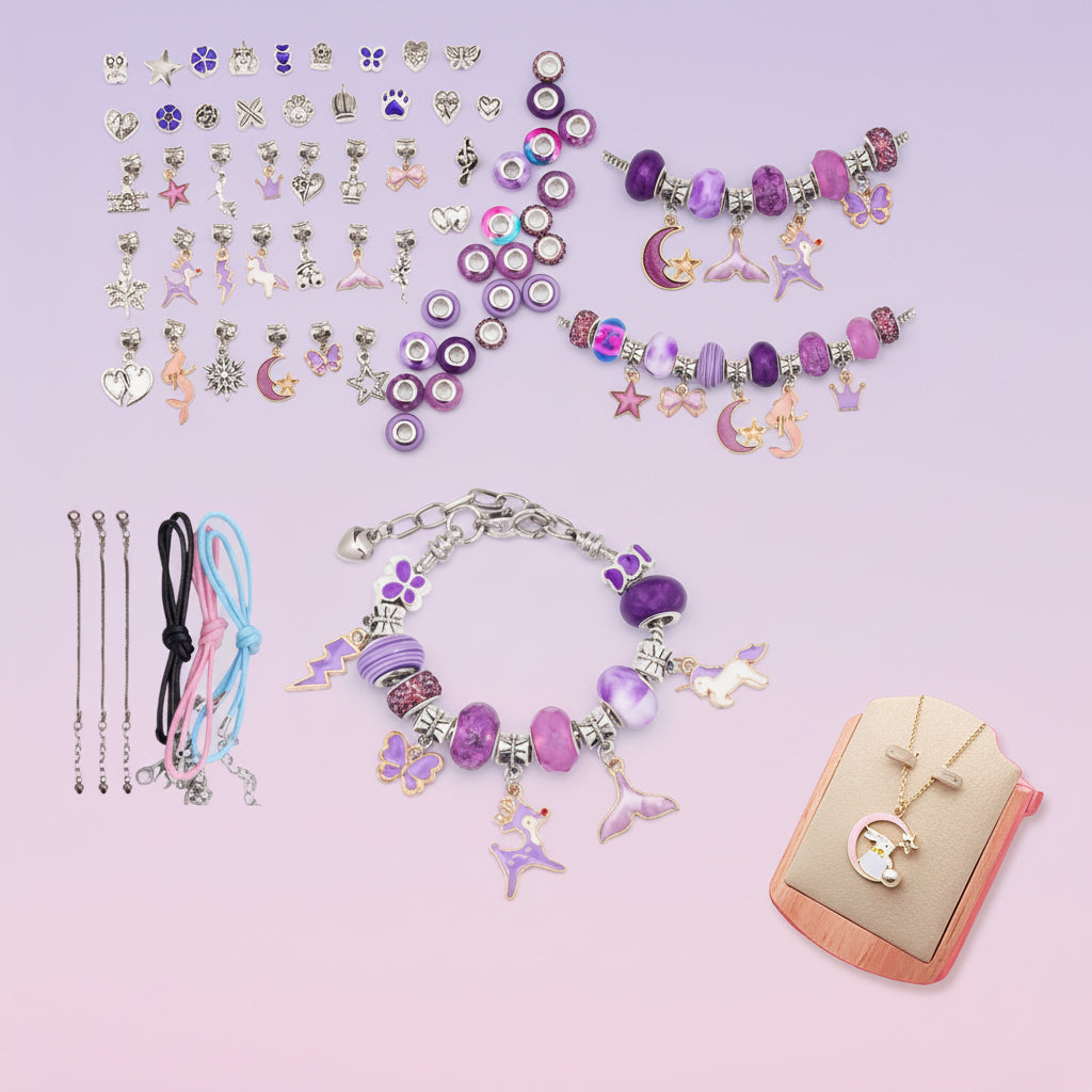 Mothers Day Bracelet Maker Set DIY Jewellery Kit Kids Gift