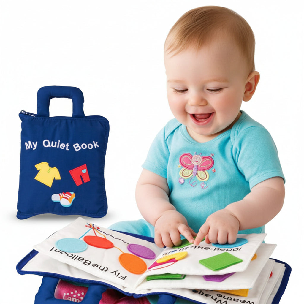Quiet Book Montessori Fabric Learning Montessori Activity Book