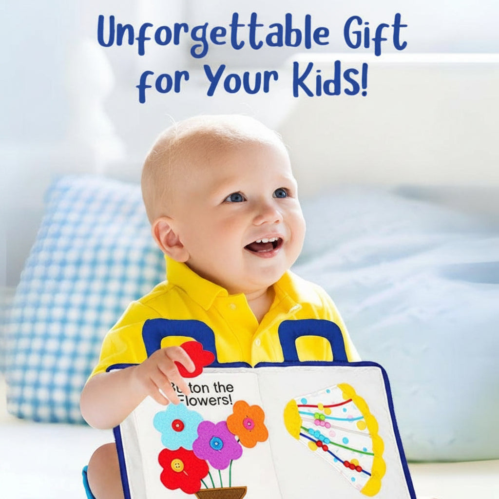 Quiet Book Montessori Fabric Learning Montessori Activity Book
