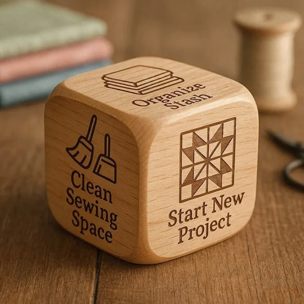 Quilting Decision Dice Creative Crafting Solid Wood Craft