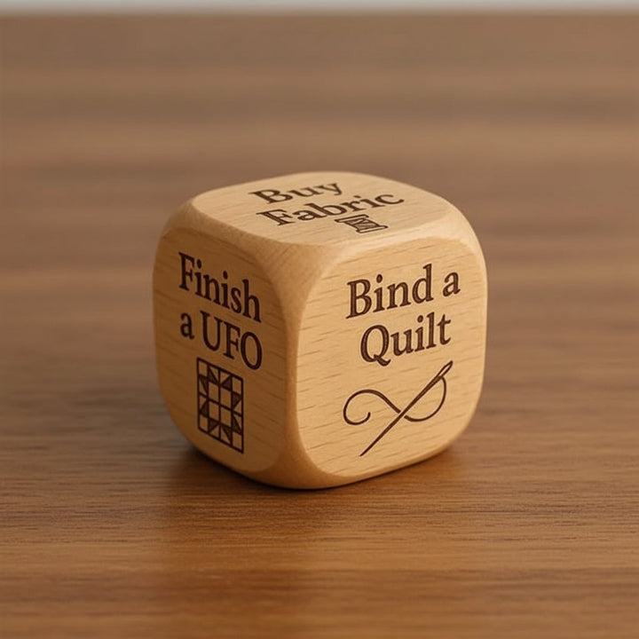 Quilting Decision Dice Creative Crafting Solid Wood Craft
