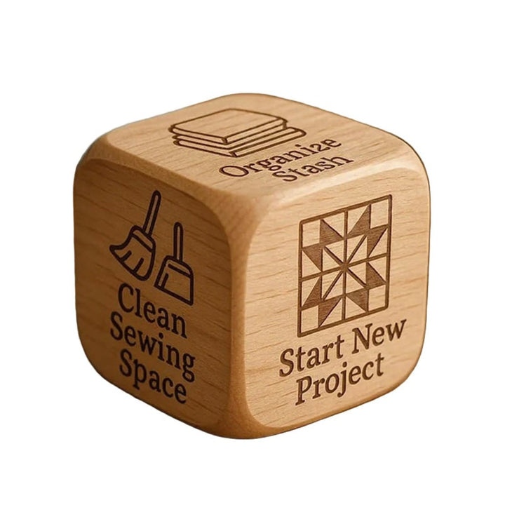 Quilting Decision Dice Creative Crafting Solid Wood Craft