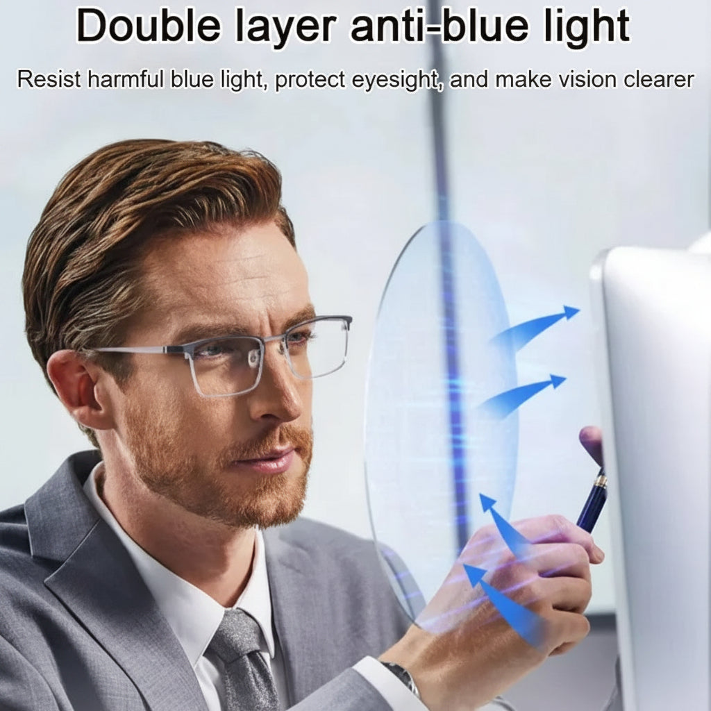 Reading Glasses Computer Titanium Frame Matte Design