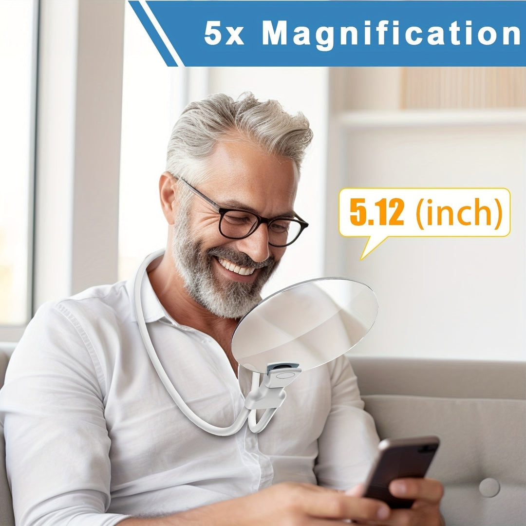 Round Adjustable Magnifying Lens Reading Magnification