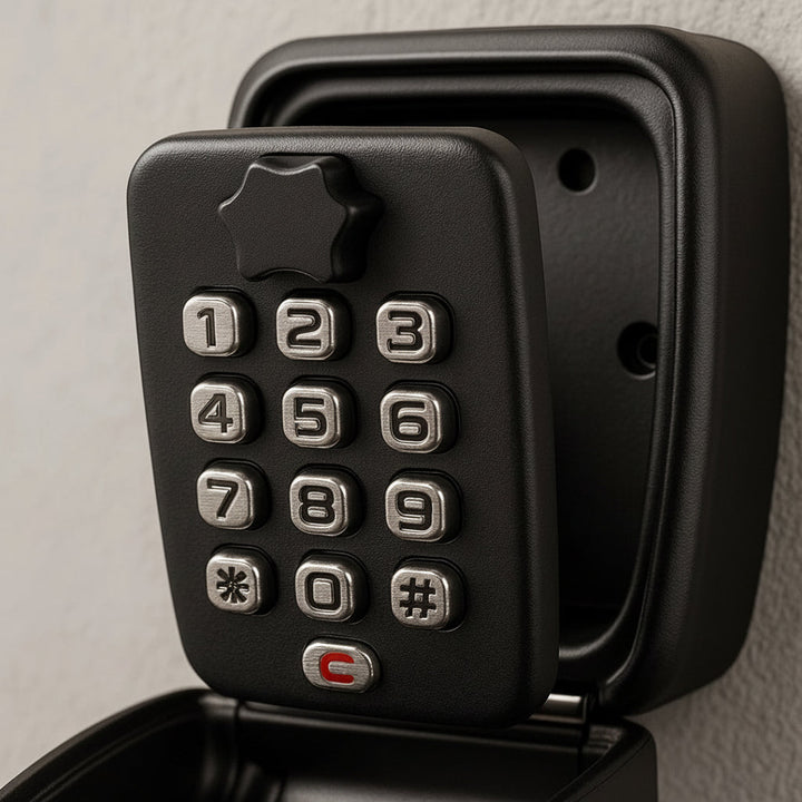 Key Lock Box Wall Mounted Outdoor Waterproof Combination Safe