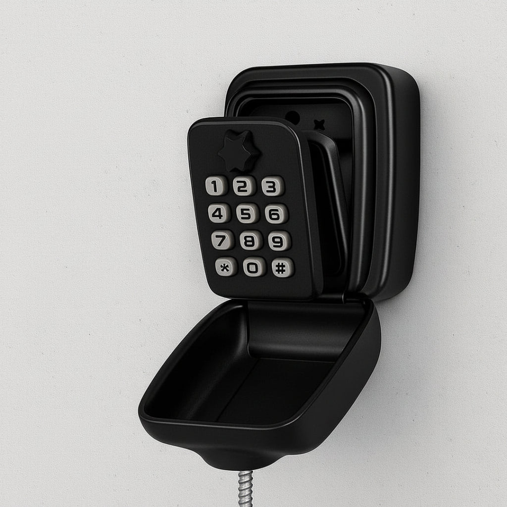 Key Lock Box Wall Mounted Outdoor Waterproof Combination Safe