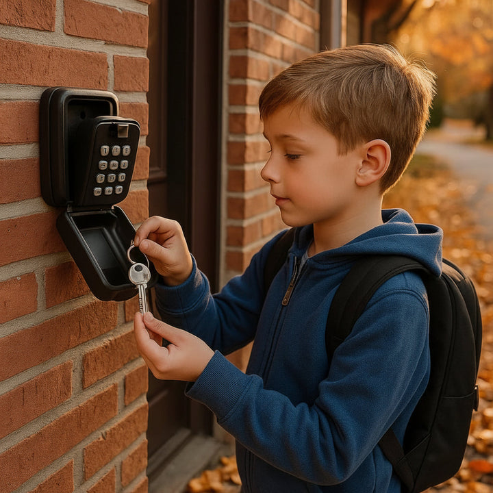Key Lock Box Wall Mounted Outdoor Waterproof Combination Safe