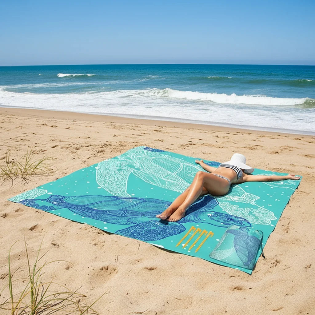 Sandproof Beach Blanket Outdoor Travel Picnics