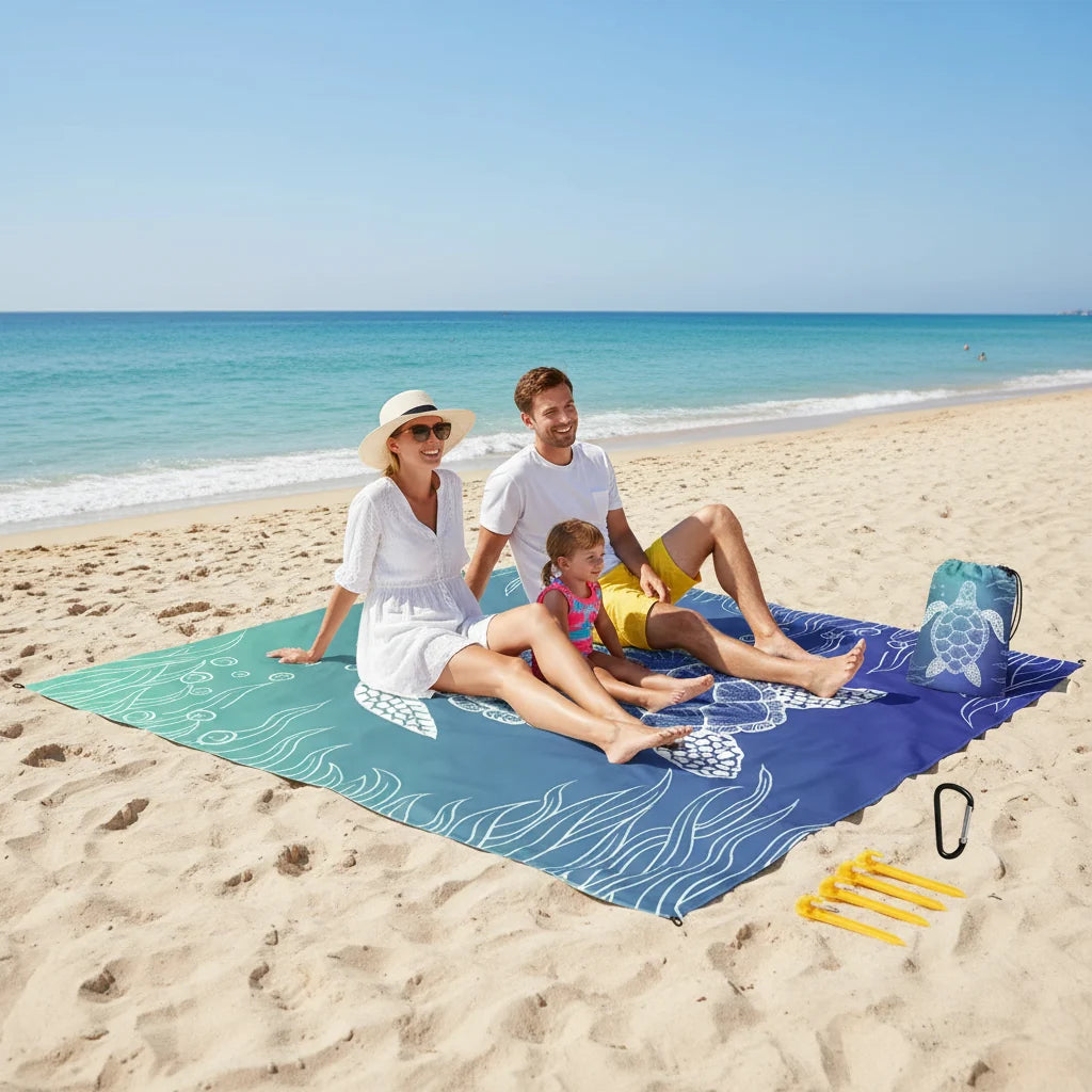 Sandproof Beach Blanket Outdoor Travel Picnics