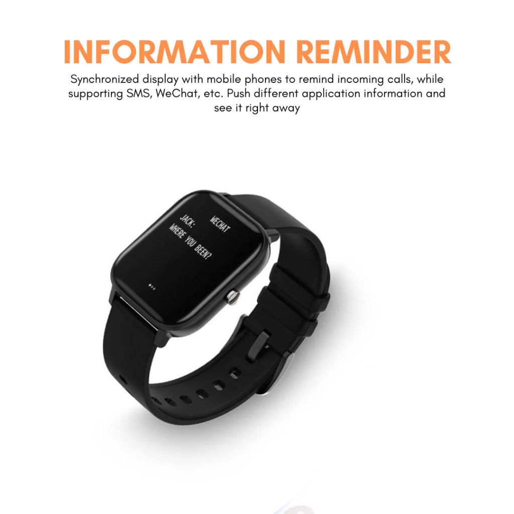 Smart Watch Fitness Tracker Heart Rate Monitor Multi Function