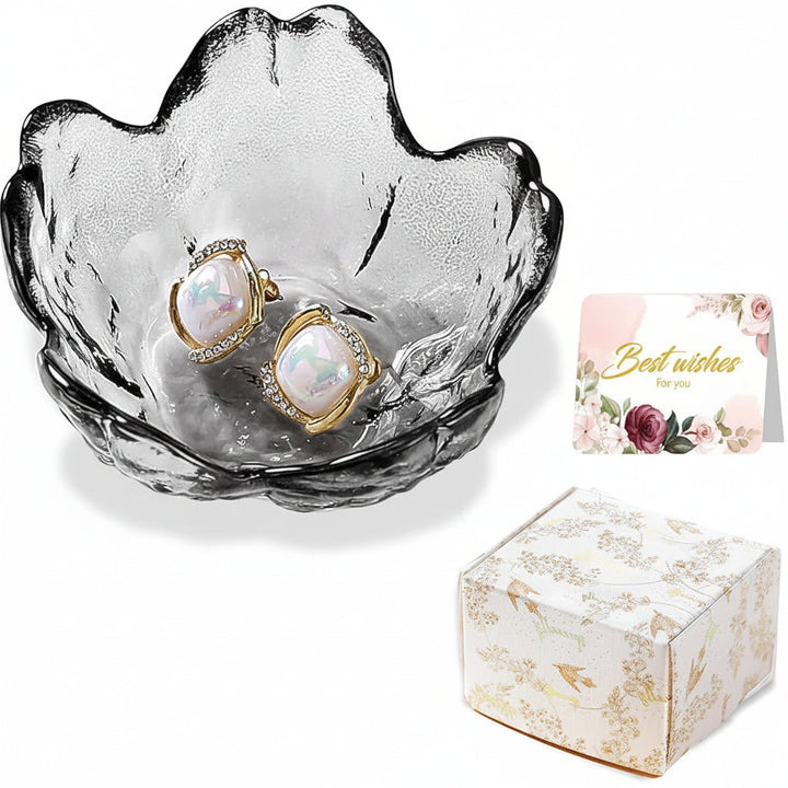 Mothers Day Flower Jewellery Dish Ceramic Ring Holder Tray Gift