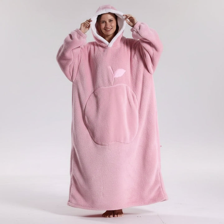 Snuggie Wearable Blanket Hooded Cozy Winter Hooded Throw