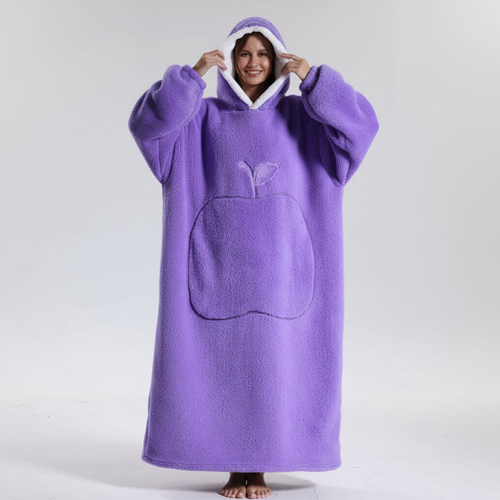 Snuggie Wearable Blanket Hooded Cozy Winter Hooded Throw