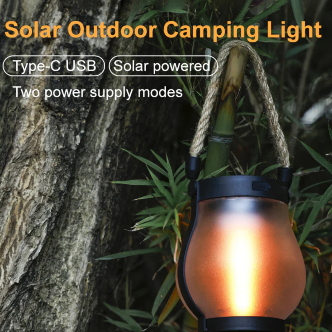 Solar Powered Lantern Outdoor Light Hanging Pathway