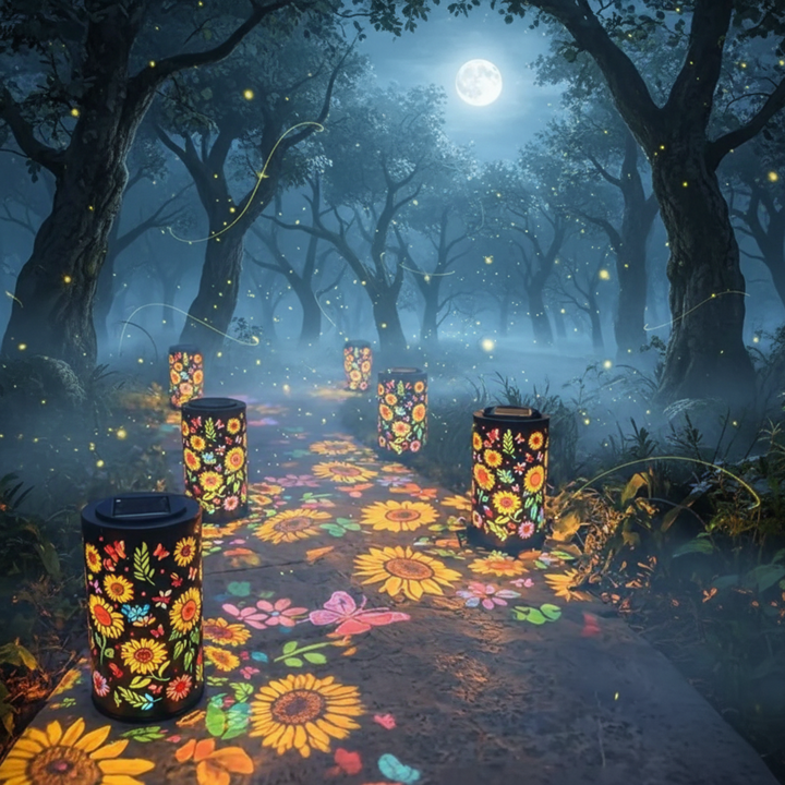 Solar Powered Outdoor Lantern Decorative Garden Light