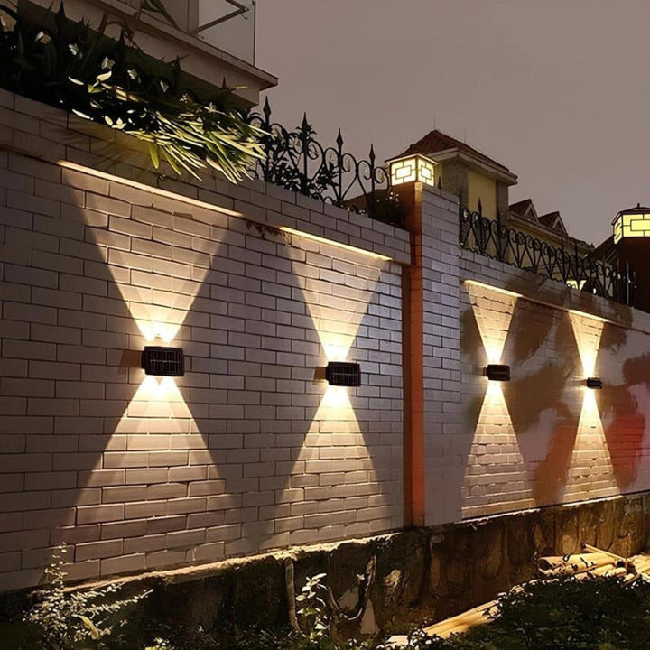 Solar Powered Outdoor Lighting Wall Garden Accent