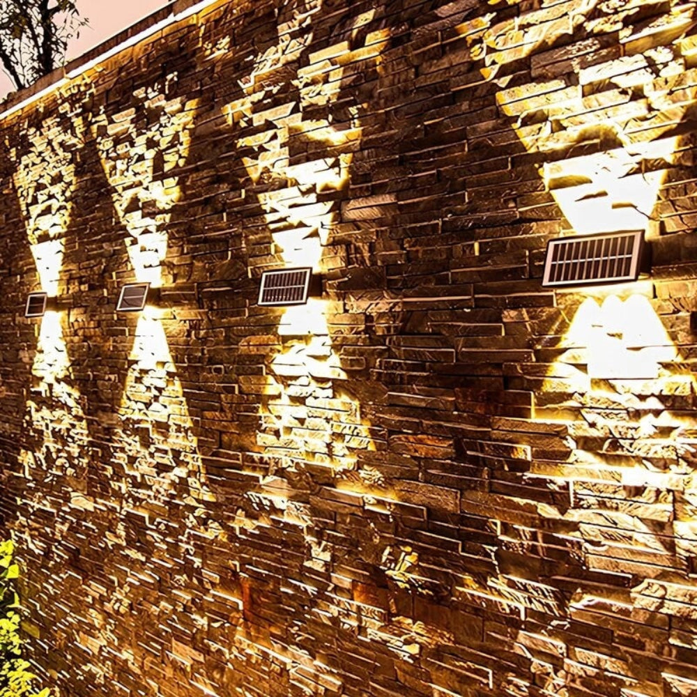 Solar Powered Outdoor Lighting Wall Garden Accent