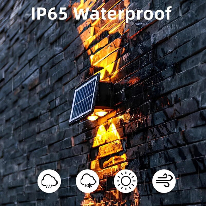 Solar Powered Outdoor Lighting Wall Garden Accent