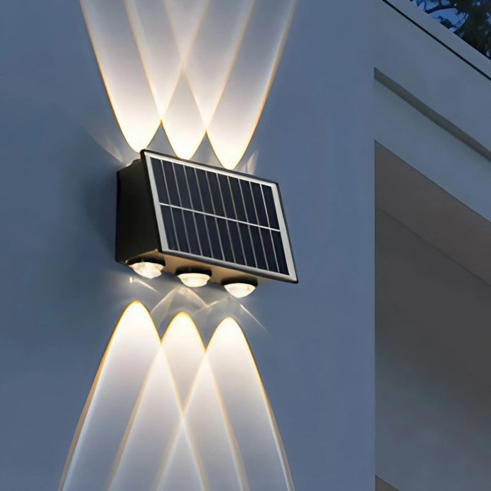 Solar Powered Outdoor Lighting Wall Garden Accent