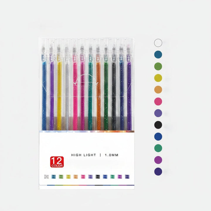 Sparkle Gel Pens Glitter Writing Creative Art Supplies