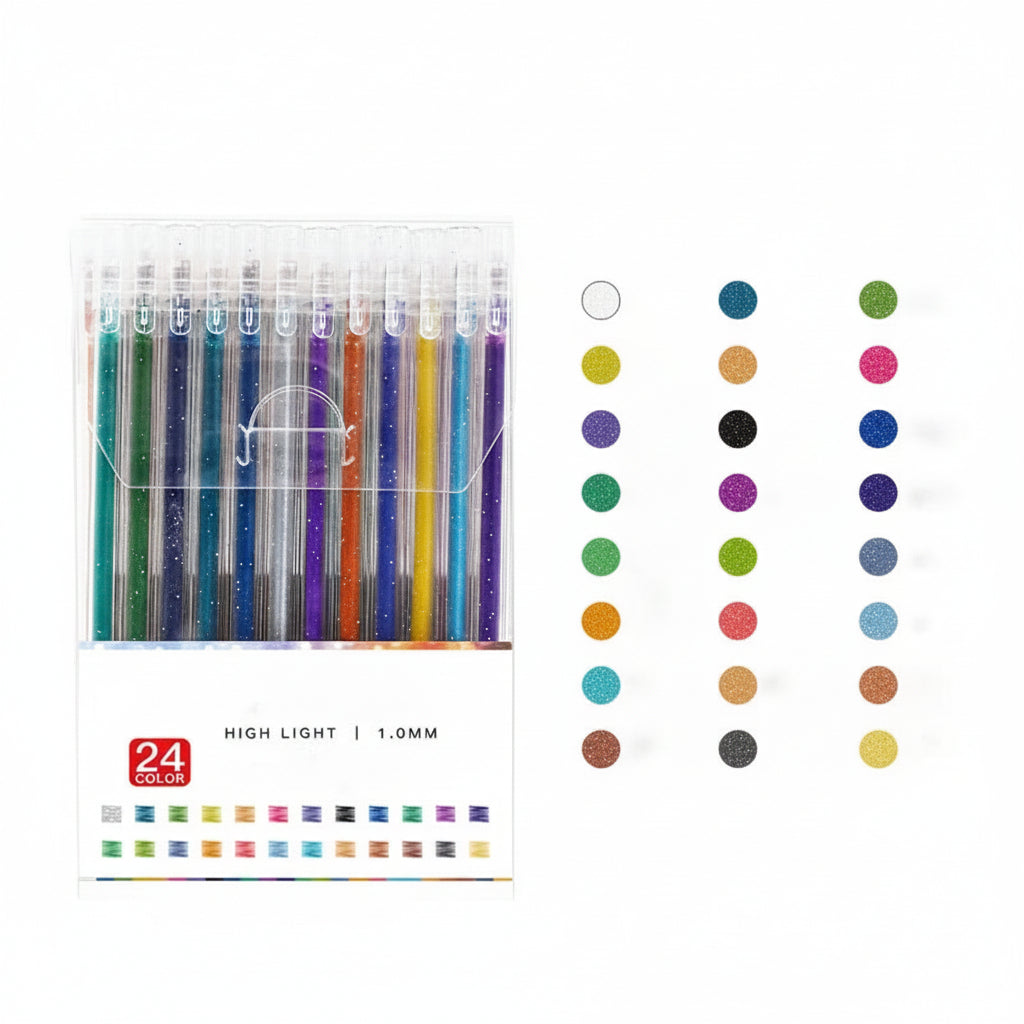 Sparkle Gel Pens Glitter Writing Creative Art Supplies