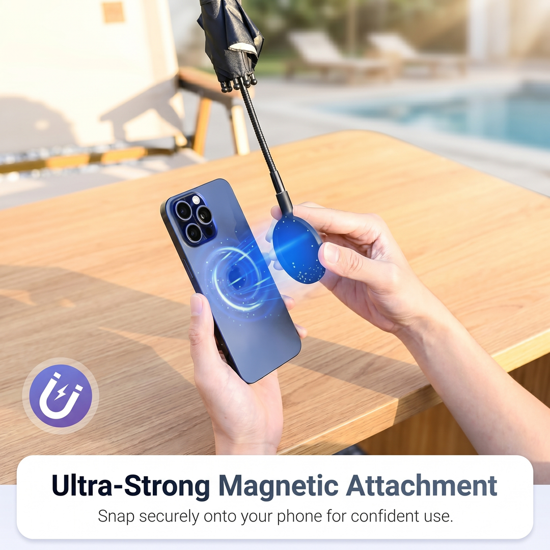 Sun Protection Phone Umbrella Adjustable Gooseneck