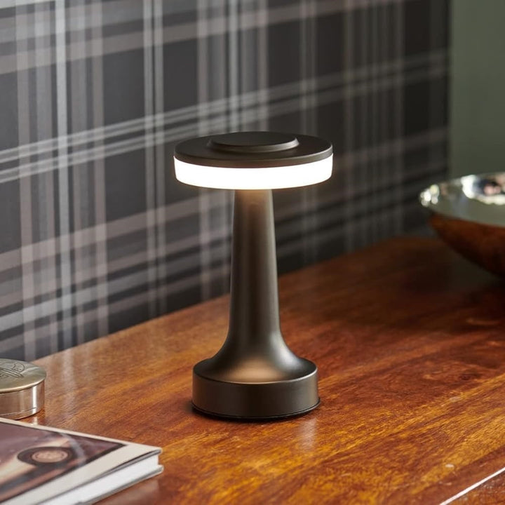Table Lamp Cordless Metal Rechargeable Dimmable LED Light