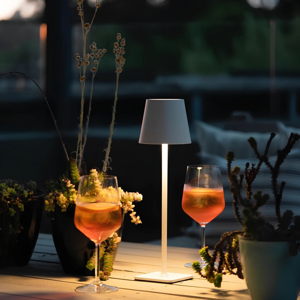 Table Lamp Cordless Touch Dimmable Modern Metal Rechargeable LED
