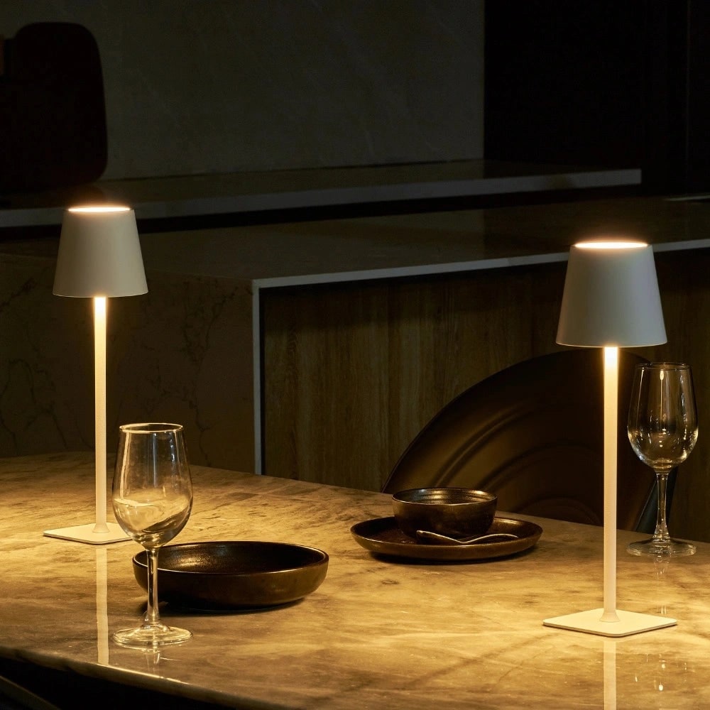 Table Lamp Cordless Touch Dimmable Modern Metal Rechargeable LED