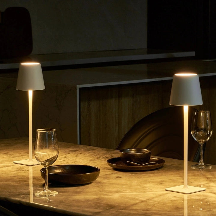 Table Lamp Cordless Touch Dimmable Modern Metal Rechargeable LED