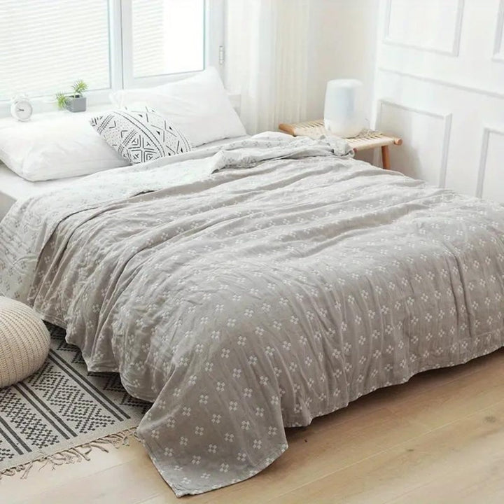 Throw Blanket Cotton Blanket Fluffy Geometric Pattern
