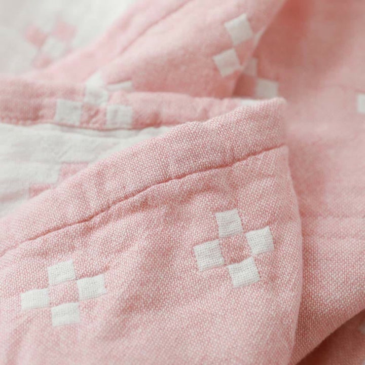 Throw Blanket Cotton Blanket Fluffy Geometric Pattern