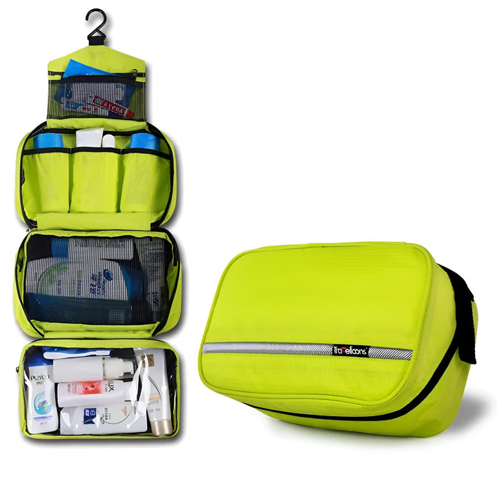 Toiletry Bag Travel Cosmetic Bag Hanging Zip Pocket Handle