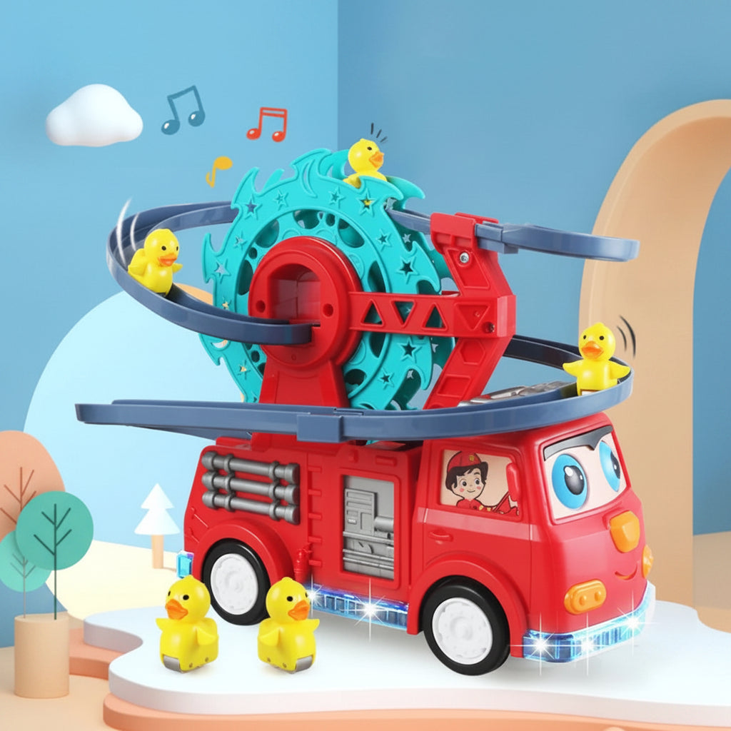 Toy Car Fire Truck Toy Interactive Educational Playset