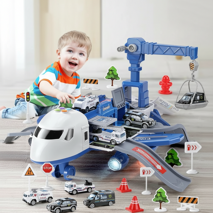 Transformable Airplane Playset Accessories Fun Playtime