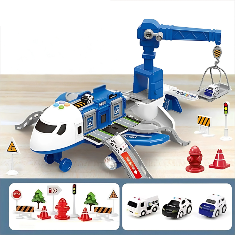 Transformable Airplane Playset Accessories Fun Playtime